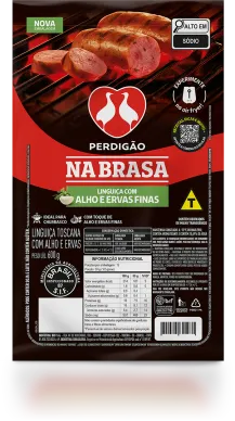 Linguiça Toscana c/ Alho e Ervas Perdigão Na Brasa Congelado 600g