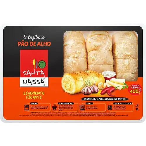 Pão de Alho Picante Santa Massa 400g